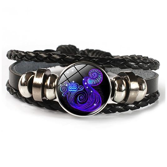 Guardian Bracelet Black Leather Bracelet Adjustable