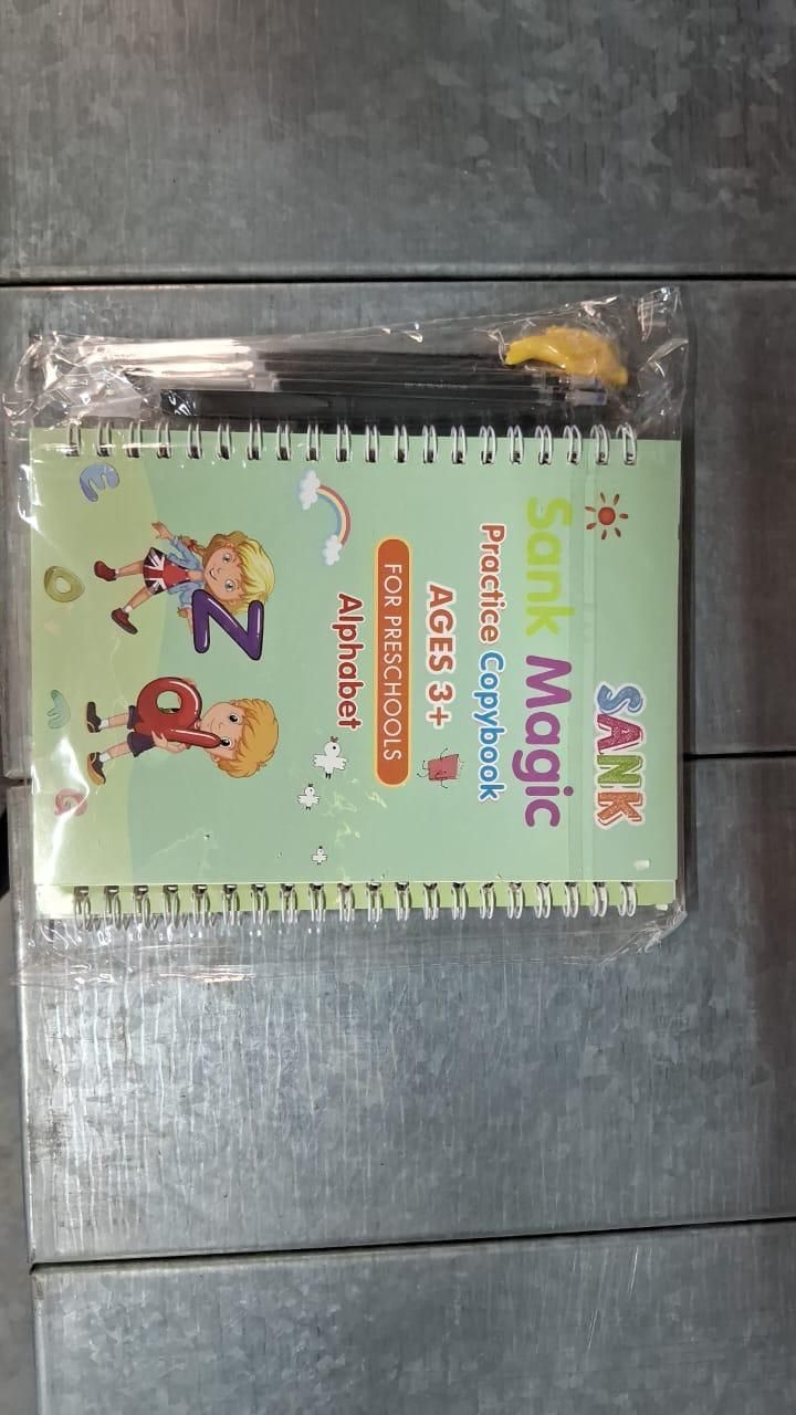 Magic Practice Copybook (4 BOOKS,1 PEN,1 GRIP,10 REFILL)