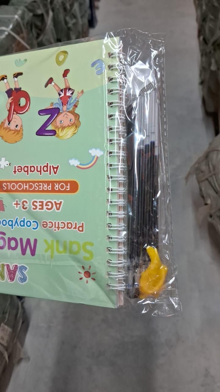 Magic Practice Copybook (4 BOOKS,1 PEN,1 GRIP,10 REFILL)